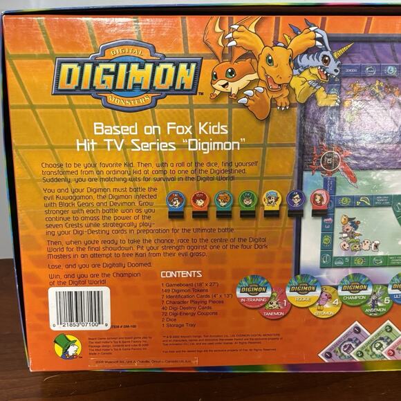 Digimon Digital Monsters Ultimate Adventure Board Game - READ Missing 2 Tokens - Picture 16 of 16